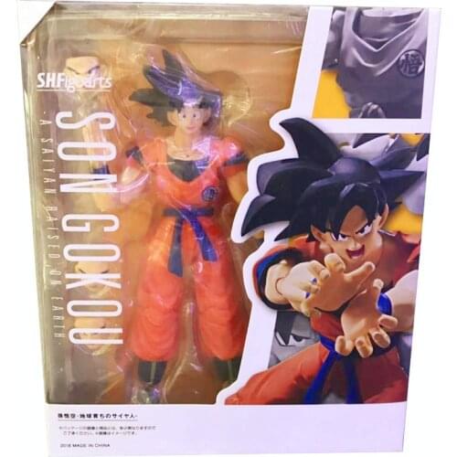 SHF youth Son Goku Action Figure Toys For Kids Anime Dragon-Ball Red Goku Kakarotto Soldier Face Changing Dolls Gift Collectible