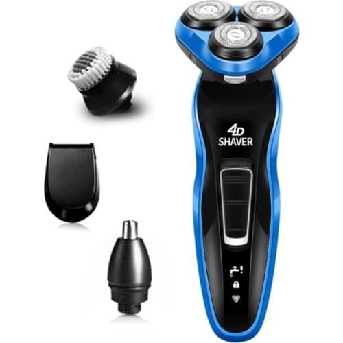 Waterproof powerful electric shaver male electric razor for men wet dry beard shaving machine rechargeable facial multifunctiona