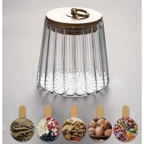 Sealed Transparent Glass Seasoning Pot with Lid Tea Storage Jar Salt Pepper Storage Box Sugar Bowl Kitchen Accessories