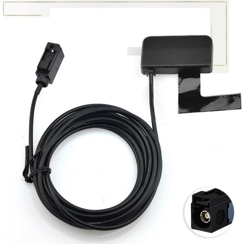 Superbat Car Window Glass Mount DAB Digital Car Radio Aerial Antenna Fakra A Jack Black Connector Straight