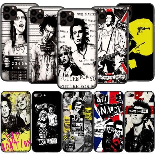 Lavaza K123 Sid Vicious Silicone Soft Case for iPhone 12 Mini 11 Pro XS Max XR X 8 7 6 6S Plus 5 5S SE 2020