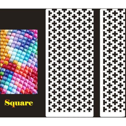 Square Stainless Steel Ruler Diamond Painting Accessories DIY Sewing Patchwork Ruler Craft Diamond Embroidery Painting Tools