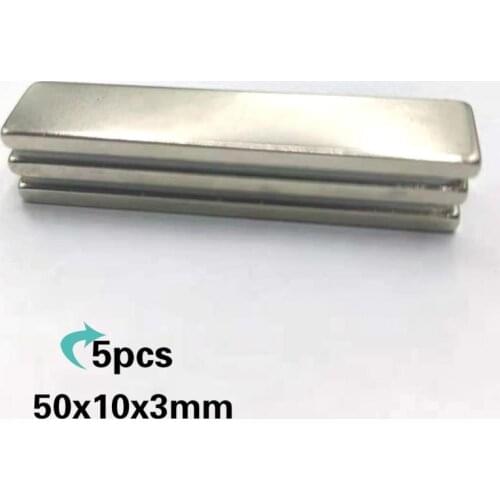 Neodymium Magnet Bar 50x10x3mm Samll Rectangle Magnets Super Strong Powerful Permanent Rare Earth Magnets Magnetic Strip