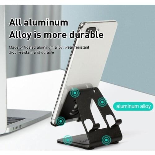 Metal Phone Holder Universal Desktop Tablet Support Bracket Stand Aluminium Alloy Phone Holder Stand For iPhone Xiaomi Samsung