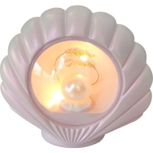 Resin Lovely Shells Stars Lights Indoor Desktop Decor Creative Gifts