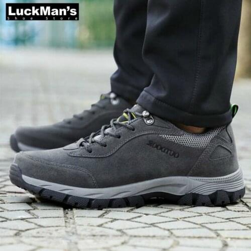 New Man Outdoor Hiking Shoes Waterproof Non-slip Running Sports Shoes Leisure off-road Male large size Shoes 39 to 49
