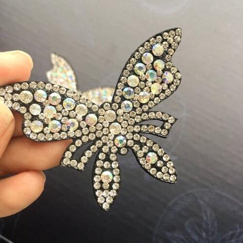 New Non-woven Fabric Rhinestone Jewelry Headband Handmade DIY Butterfly Decoration Clip Hairpin Hair Rope Shoe Accessories