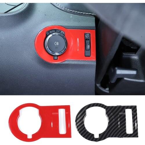 Fit for Chevrolet Camaro 2012-2015 ABS Interior Headlight Switch Button Cover Decoration Trim Car Assessoires
