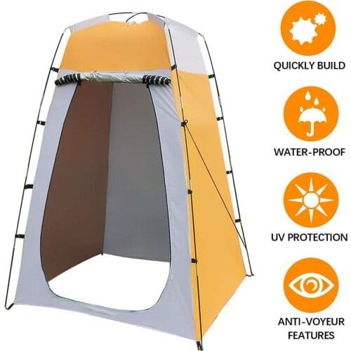 Portable Outdoor Shower Bath Changing Fitting Room Camping Tent Shelter Beach Privacy Toilet Tent For Beach Camping Self-driving
