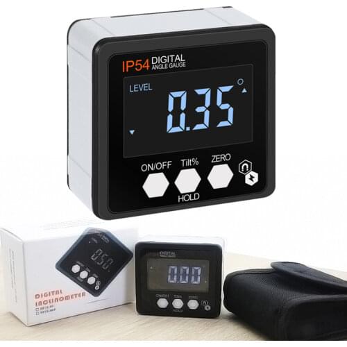 Precision Digital Protractor Inclinometer Level Box Digital Angle Finder Bevel Box With Magnet Base Protractor digital