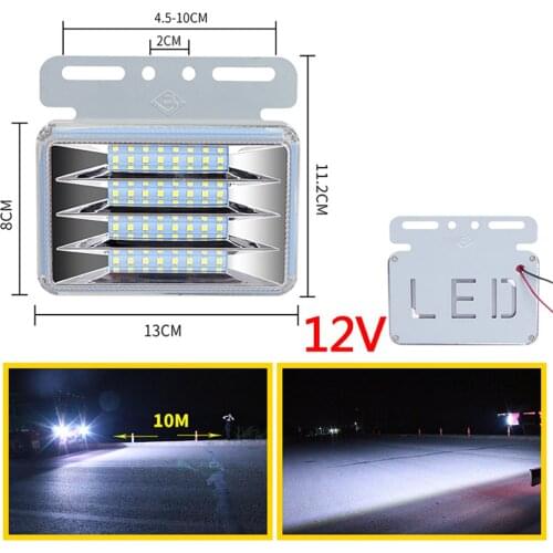 Trailer Side Marker Lights Reversing Light White Strobe stroboscope warning 12V 24V LED Truck tail light led Warning Light IP67