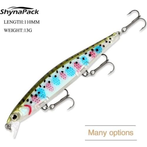 Minnow Fishing lures11cm/13g Sinking Wobbler Trout black Bass Surface lure Artificial Hard baits surfcasting carp Fishing Tackle