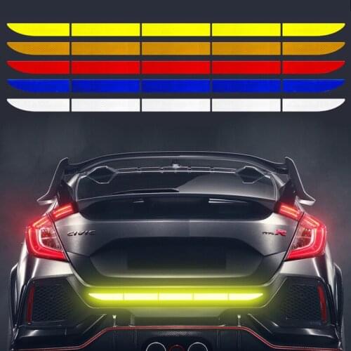 Car Body Trunk Reflective Strip Stickers For Mitsubishi ASX Outlander Pajero KIA RIO Ford Focus Hyundai IX35 Solaris