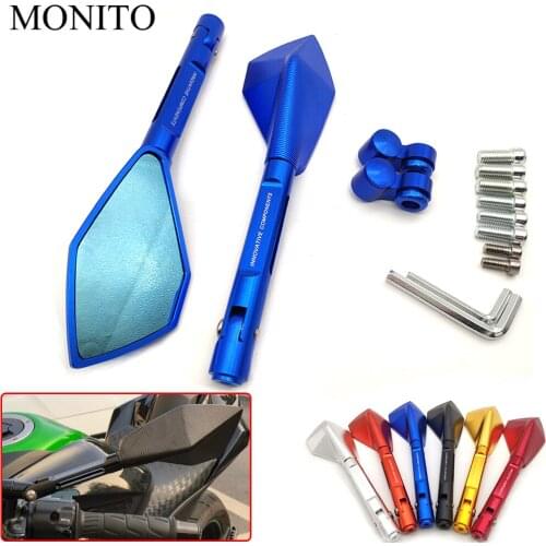 Hot Universal CNC Motorcycle Rear View Mirror Motorbike Rearview Side Mirror For BMW F650GS F700GS F800GS F800GT F800R Adventure