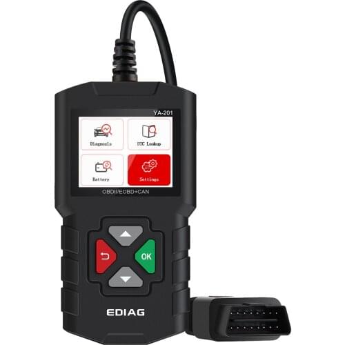 YA-201 OBD2 Code Reader Upgrade USB FREE Lifetime YA-201 OBD II Scanner Engine Car Diagnostic Tool