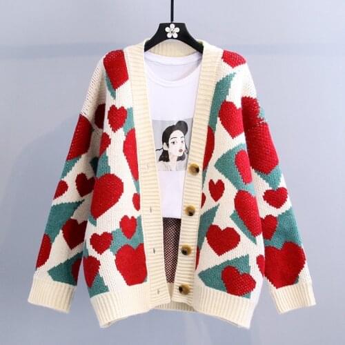 Cardigans women elegant striped pattern cardigan winter style vintage jumper 2021 lady fashion oversized knitted cardigan coat