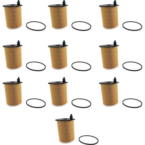10Pcs/ Set Engine Oil Filters for Citroen C4 C-ELYSEE DS4 Nemo Xsara for Ford Focus for Peugeot 206 308 for Suzuki Liana for Maz