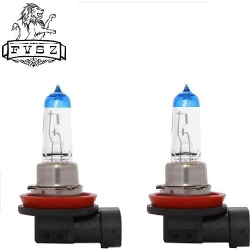 2Pcs H8 12V 35W 5000K Car halogen headlights bulbs head lamp 2000lm White Light Super Lamp (DC12V)