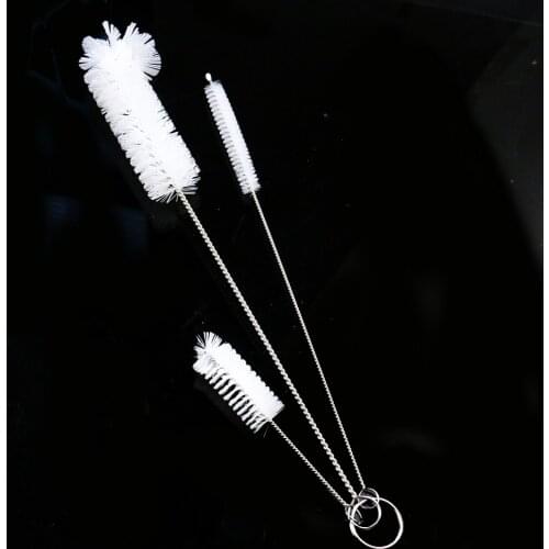 3PCS/set Nylon Tube Brush Multi-Function Cleaning Tool Drink Straw Brush Cleaner Bottle Fish Tank Pipe Clean Brushes Long Handle