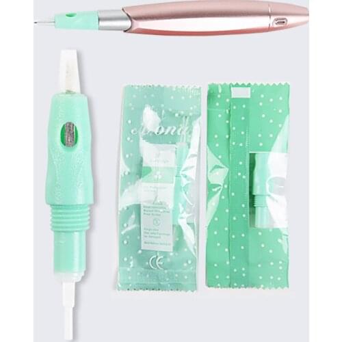 30/50 Pcs 8mm Disposable Sterilized Screw Green Microblading Tattoo Cartridges Needles For Charmant Charme Princesse Liberty Pen