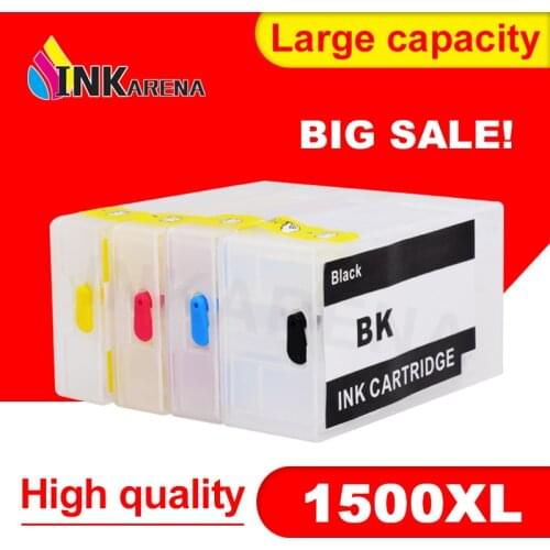4 Color PGI1500 PGI1500XL Refillable Cartridge With Permanent Chip For Canon PGI-1500 MAXIFY MB2050 MB2350 Inkjet Printer Empty