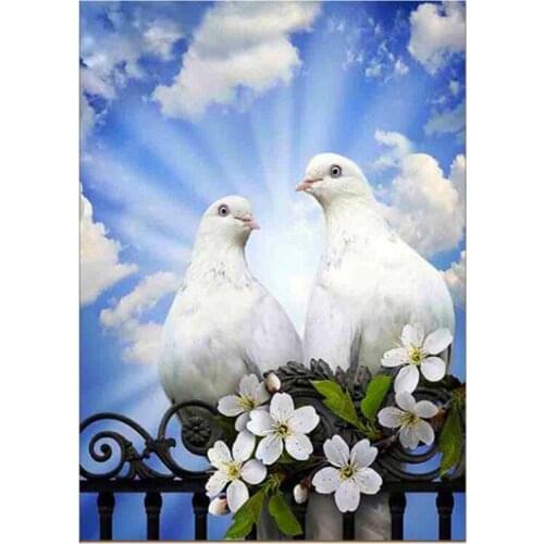 Diamond Painting Animal Dove Embroidery Mosaic Home Decoration FC435