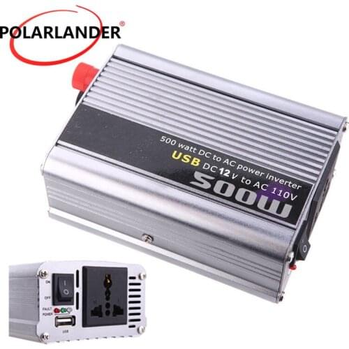 Free shipping car Power converter USB charger 500W Power Inverter DC 12V to AC 220V modified sine wave