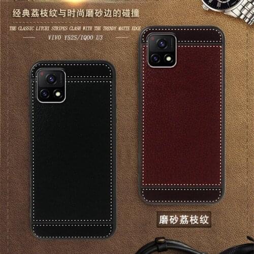 For Vivo Y52S V2057A Case iQOO U3 V2061A Black Red Blue Pink Brown 5 Style Fashion Mobile Phone Cover