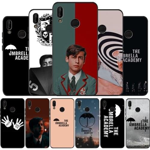 The Umbrella Academy Black Silicone Soft Phone Case For Huawei 40 30 20 10 9 Lite Pro P smart 2019 Y6 Y6 Prime2019 Y9 2018