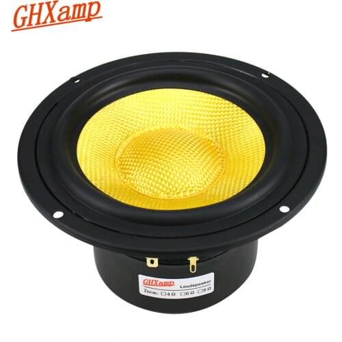 GHXAMP 148MM 5 inch Mid-Bass Speaker Unit 4Ohm 100W Home Theater Fiberglass Cone Mediant Woofer Loudspeaker Bookshelf DIY 1pc