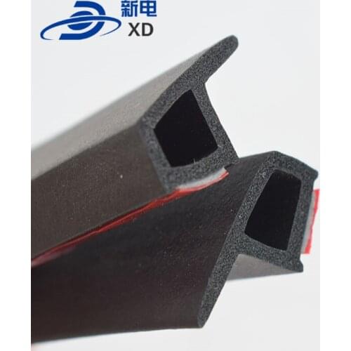 Adhesive car door window rubber strip
