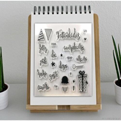 Spanish Gift Silicone Clear Seal Stamp DIY Scrapbooking Embossing Photo Album Decor Jy21 21 Dropship