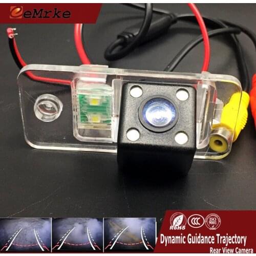 EEMRKE Dynamic Trajectory Move Parking Line Camera Car Rearview Reversing Tracks Camera for Audi A3 S3 RS3 8P A4 RS4 S4 8E Q7 4L