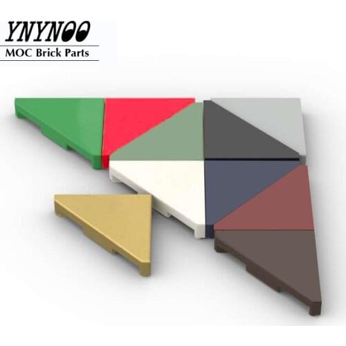 20Pcs/lot Tiles Special Tile 45° Cut 2 x 2 MOC Building Blocks Bricks Parts 35787 DIY Enlighten Assembles Particles Toys