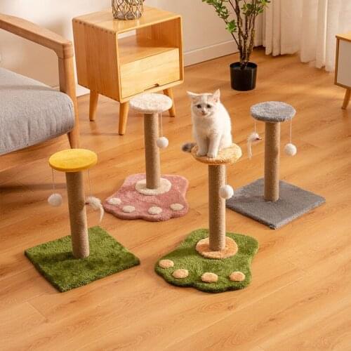 Small Cat Climbing Fun Relieve Boredom Tree House Cat Cat Scratchers Climbing Frame Cat scratching Post Cat Tree House Furniture