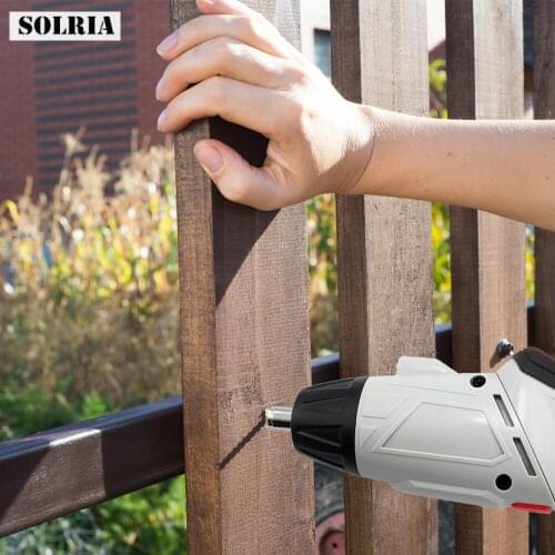 Mini Electric Screwdriver with Three LED Lamp Lithium Battery Rechargeable Screwdriverforward and Reverse Speed Hand Drill Tool