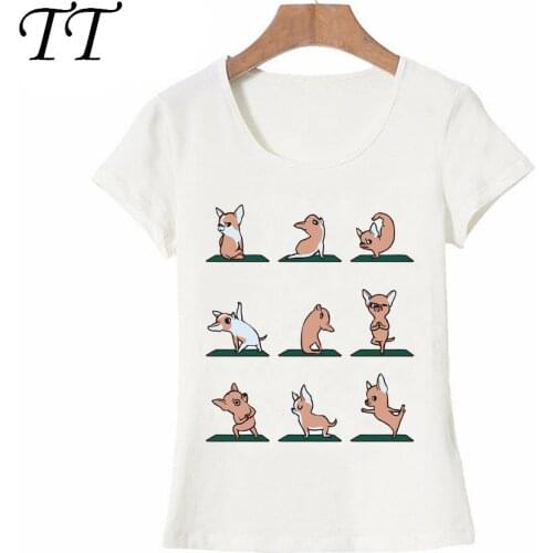 Chihuahua Basset Hound Boston Terriers Bull Terrier Dachshund Shih Tzu Miniature Schnauzer Dog Yoge Zen You Like Women T-Shirt