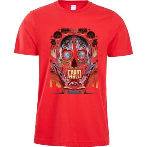 2020 New Design Skull Print Men Cotton Custom Summer T Shirt