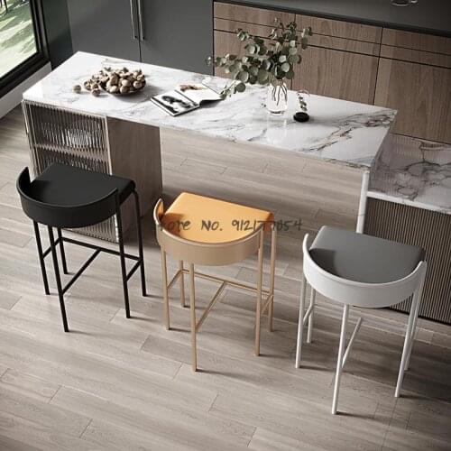 Nordic Bar Stools Modern Minimalist Household High Chairs Net Red Bar Stools New High-foot Light Luxury Bar Stools