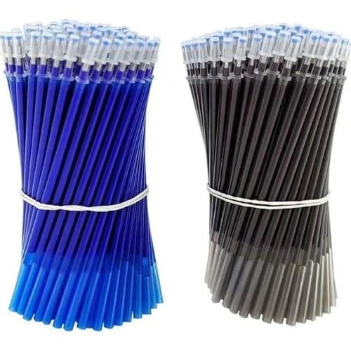 20Pcs/Set Office Gel Pens Erasable Refill Rod Magic Erasable Pen Refill 0.5mm Blue Black Ink School Stationery Writing Tool Gift