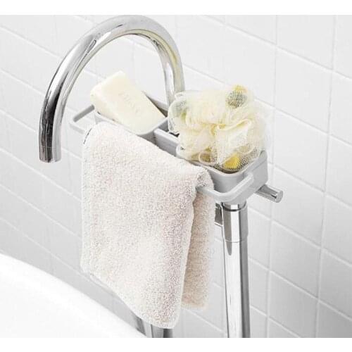 Kitchen Sink Faucet Storage Box Sponge Soap Organizer Shelf Cloth Towel Drain Rack Holder Save Space Kitchen Organizer