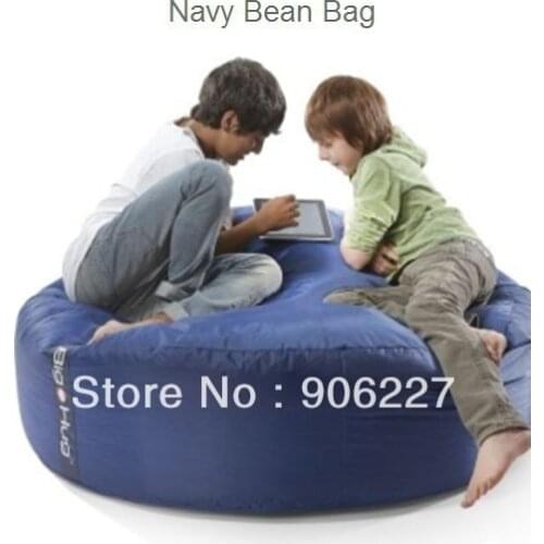 The original!! ISLAND design navy blue boys gaming bean bag chair , round cushion beanbag sofa seat - free shipping