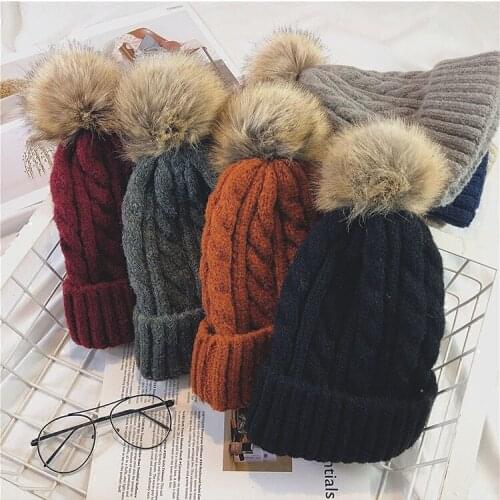 Autumn 2020 Winter beanie Women Hat Men beanies for ladies bonnet femme knitted cap pink black Red Hip Hop Style