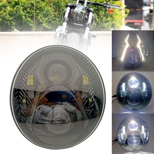 Motorcycle LED Front Daylight Headlight For Harley Softail Breakout 114 FXBR FXBRS Models 2018-2020 White Projector Headlamp