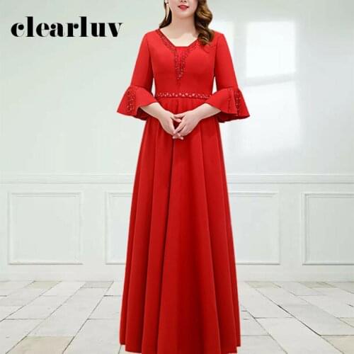 White Evening Dress Plus Size DR1017 Elegant Gold Embroidery Lace Prom Dress V-neck Women Party Gowns A Line Vestidos De Fiesta