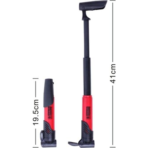 Portable Air Pump Bicycle Cycling Accessories Multi-functional Mini Bike Pump Tyre Tire Co2 High-strength Bicycle Ball Pump