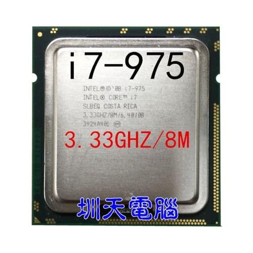 Intel Core i7-975 Processor I7 975 cpu LGA1366 Desktop CPU properly Desktop Processo 100% working 975 can work