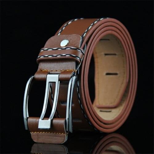 Men Women Fashion Belts Punk Style Retro Business Belts Male PU Leather Strap Luxury Pin Buckle Belts ceinture homme