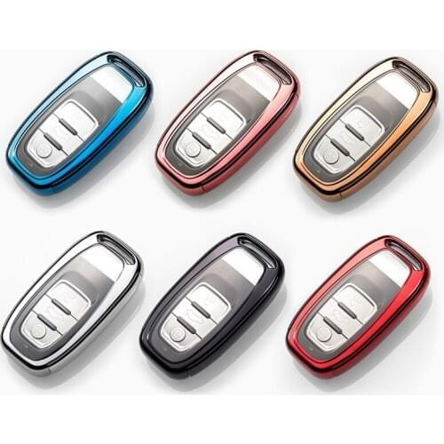 Luxury Hard TPU Car Key Case Cover For Audi A1 A3 A4 A5 A6 A7 A8 Quattro Q3 Q5 Q7 2009 2010 2011 2012 2013 2014 2015 Accessories