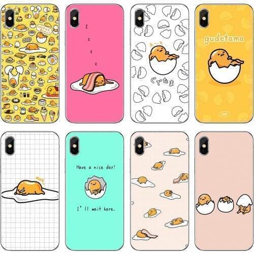 For Sony Xperia XA Z3 Z5 XZ1 XZ2 Z Z1 Z2 compact M2 M4 M5 C4 C6 E3 T3 Silicone Phone Covers Japanese-cartoon-Lazy-Egg-Gudetama